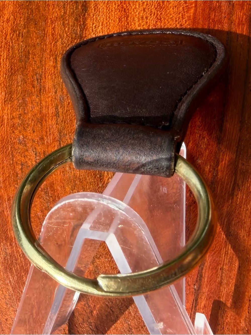 Vintage COACH Classic Key Fob Mahogany 7210 - Picture 4 of 8